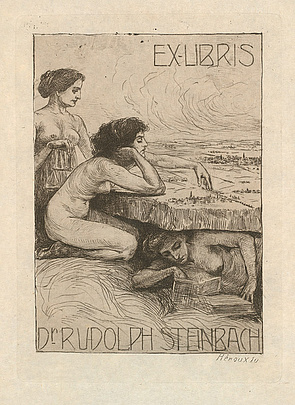 Héroux, Exlibris für Rudolph Steinbach